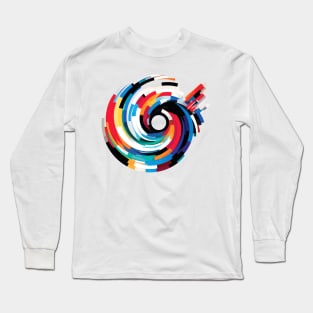 World City Circle Of Life Optimistic Fun Abstract Long Sleeve T-Shirt